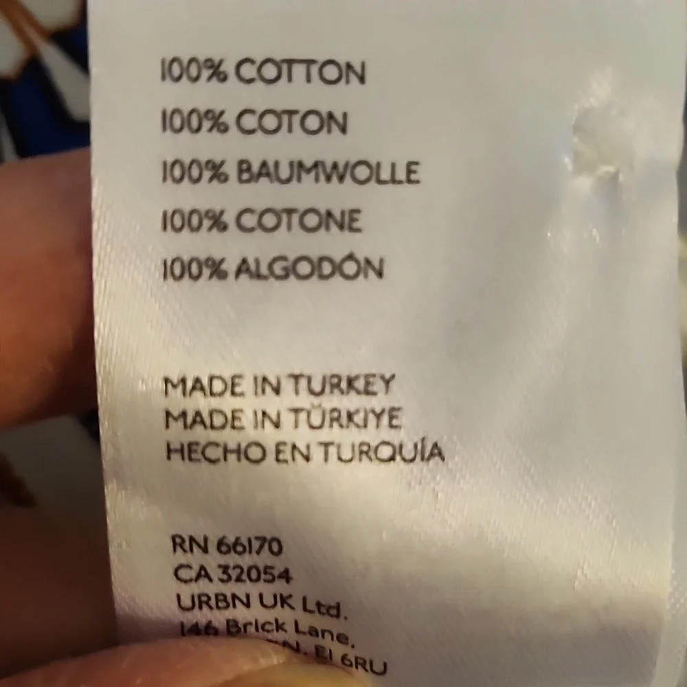 Maeve Anthropologie Blue White Pattern Midi Dress Bettina - Picture 8 of 10